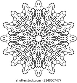 Mandala Muster, königliches Design, Yoga und Meditation