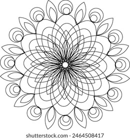 Mandala Pattern, royal design, yoga and meditation design eps 10.