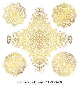 Mandala pattern set.Arabic Vintage decorative ornament.Hand drawn background. East,Islam, Indian,ottoman motifs.Abstract Tribal Mandala,ethnic texture.Orient Mandala, symmetry lace,meditation symbol