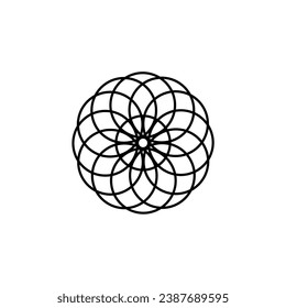mandala pattern simple flat design