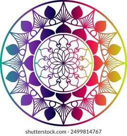 Mandala pattern or Simple Floral Ideas for Coloring book page Art on the wall Lace pattern the Tattoo, mandala, gradient mandala