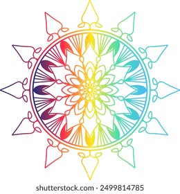 Mandala pattern or Simple Floral Ideas for Coloring book page Art on the wall Lace pattern the Tattoo, mandala, gradient mandala