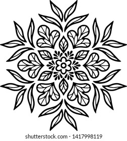 Mandala Pattern Stencil doodles sketch good mood