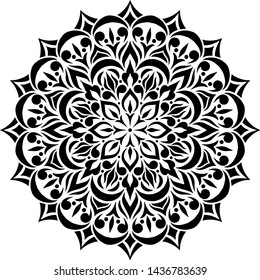 Mandala Pattern Stencil doodles sketch good mood