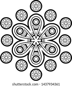 Mandala Pattern Stencil doodles sketch good mood
