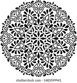 Mandala Pattern Stencil doodles sketch good mood