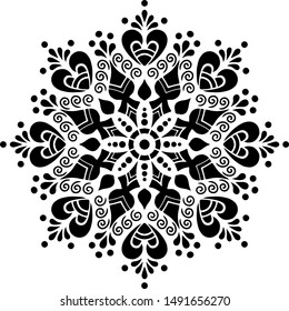 Mandala Pattern Stencil doodles sketch good mood
