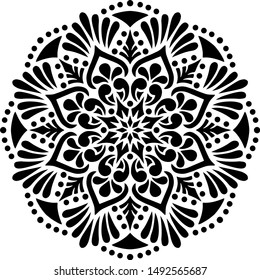 Mandala Pattern Stencil doodles sketch good mood
