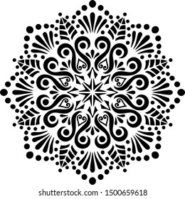 Mandala Pattern Stencil doodles sketch good mood