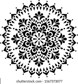 Mandala Pattern Stencil doodles sketch good mood