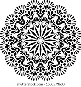 Mandala Pattern Stencil doodles sketch good mood