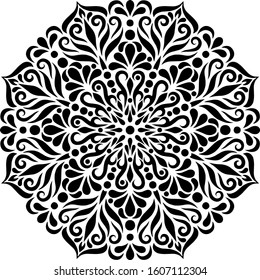 Mandala Pattern Stencil doodles sketch good mood