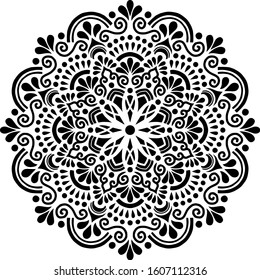 Mandala Pattern Stencil doodles sketch good mood