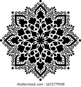 Mandala Pattern Stencil doodles sketch good mood