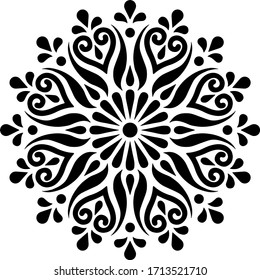 Mandala Pattern Stencil doodles sketch good mood