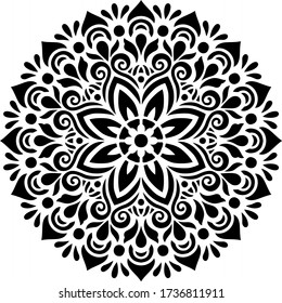 Mandala Pattern Stencil doodles sketch good mood