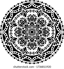 Mandala Pattern Stencil doodles sketch good mood