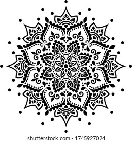 Mandala Pattern Stencil doodles sketch good mood