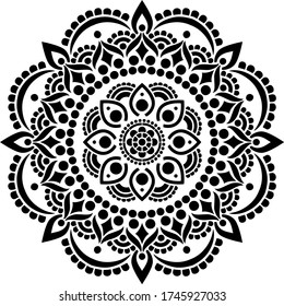 Mandala Pattern Stencil doodles sketch good mood