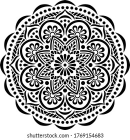 Mandala Pattern Stencil doodles sketch good mood