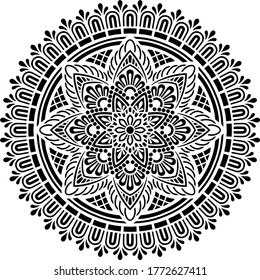 Mandala Pattern Stencil doodles sketch good mood