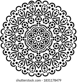 Mandala Pattern Stencil doodles sketch good mood