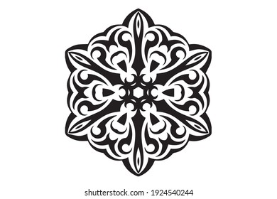 Mandala-Muster-Stencil-Doodles-Skizze