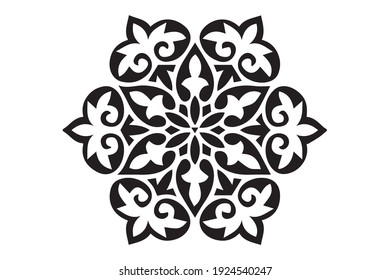 Dibujo de doodles del patrón Mandala