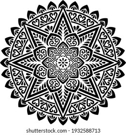 Mandala Pattern Stencil doodles sketch good mood