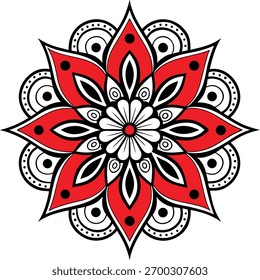 Mandala Pattern Stencil doodles sketch