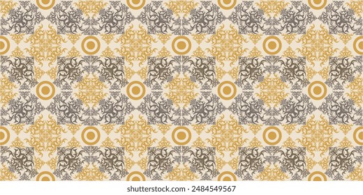 Mandala pattern style Indonesian Javanese batik