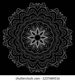 Mandala pattern. Traditional indian mandala. Orient tribal circle sign illustration. Vector illustration