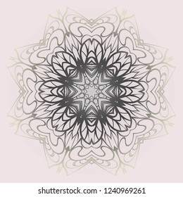 Mandala pattern. Traditional indian mandala. Orient tribal circle sign illustration. Vector illustration