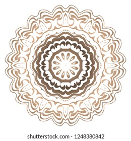 Mandala pattern. Traditional indian mandala. Orient tribal circle sign illustration. Vector illustration