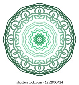 Mandala pattern. Traditional indian mandala. Orient tribal circle sign illustration. Vector illustration