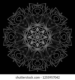 Mandala pattern. Traditional indian mandala. Orient tribal circle sign illustration. Vector illustration