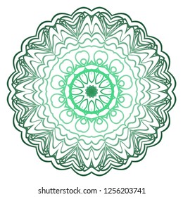 Mandala pattern. Traditional indian mandala. Orient tribal circle sign illustration. Vector illustration
