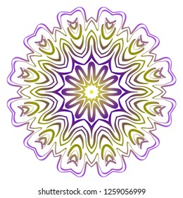 Mandala pattern. Traditional indian mandala. Orient tribal circle sign illustration. Vector illustration.