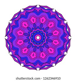 Mandala pattern. Traditional indian mandala. Orient tribal circle sign illustration. Vector illustration.