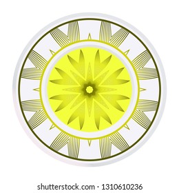 Mandala Pattern. Traditional Indian Mandala. Orient Tribal Circle Sign Illustration. Vector Illustration
