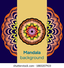 Mandala Pattern. Traditional Indian Mandala. Orient Tribal Circle Sign Illustration. Vector Illustration.