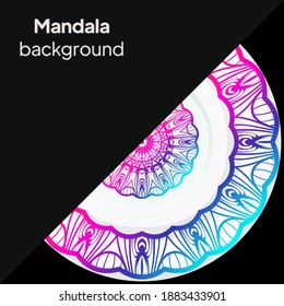 Mandala Pattern. Traditional Indian Mandala. Orient Tribal Circle Sign Illustration. Vector Illustration.