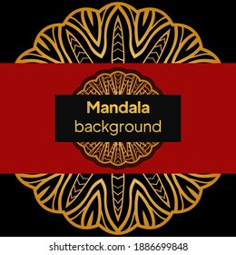 Patrón de Mandala. Mandala tradicional india. Ilustración de Signos de Círculo Tribal Orientativo. Ilustración vectorial.
