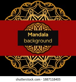 Mandala Pattern. Traditional Indian Mandala. Orient Tribal Circle Sign Illustration. Vector Illustration.