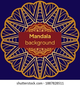Mandala Muster. Traditionelles indisches Mandala. Orient Tribal Circle Sign Illustration. Vektorgrafik.