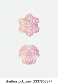 Mandala pattern Vector illustrations on white background
