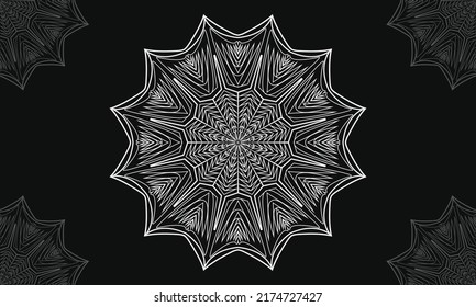 Mandala pattern vector print design.  Abstract background with ornament.