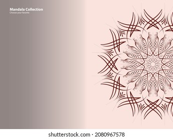 mandala pattern vintage ethnic tribal template style element wallpaper background motif circle art texture print traditional elegant rpund ornament drawing decoration gold meditation flower asian