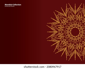 mandala pattern vintage ethnic tribal template style element wallpaper background motif circle art texture print traditional elegant rpund ornament drawing decoration gold meditation flower asian