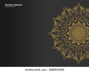 mandala pattern vintage ethnic tribal template style element wallpaper background motif circle art texture print traditional elegant rpund ornament drawing decoration gold meditation flower asian